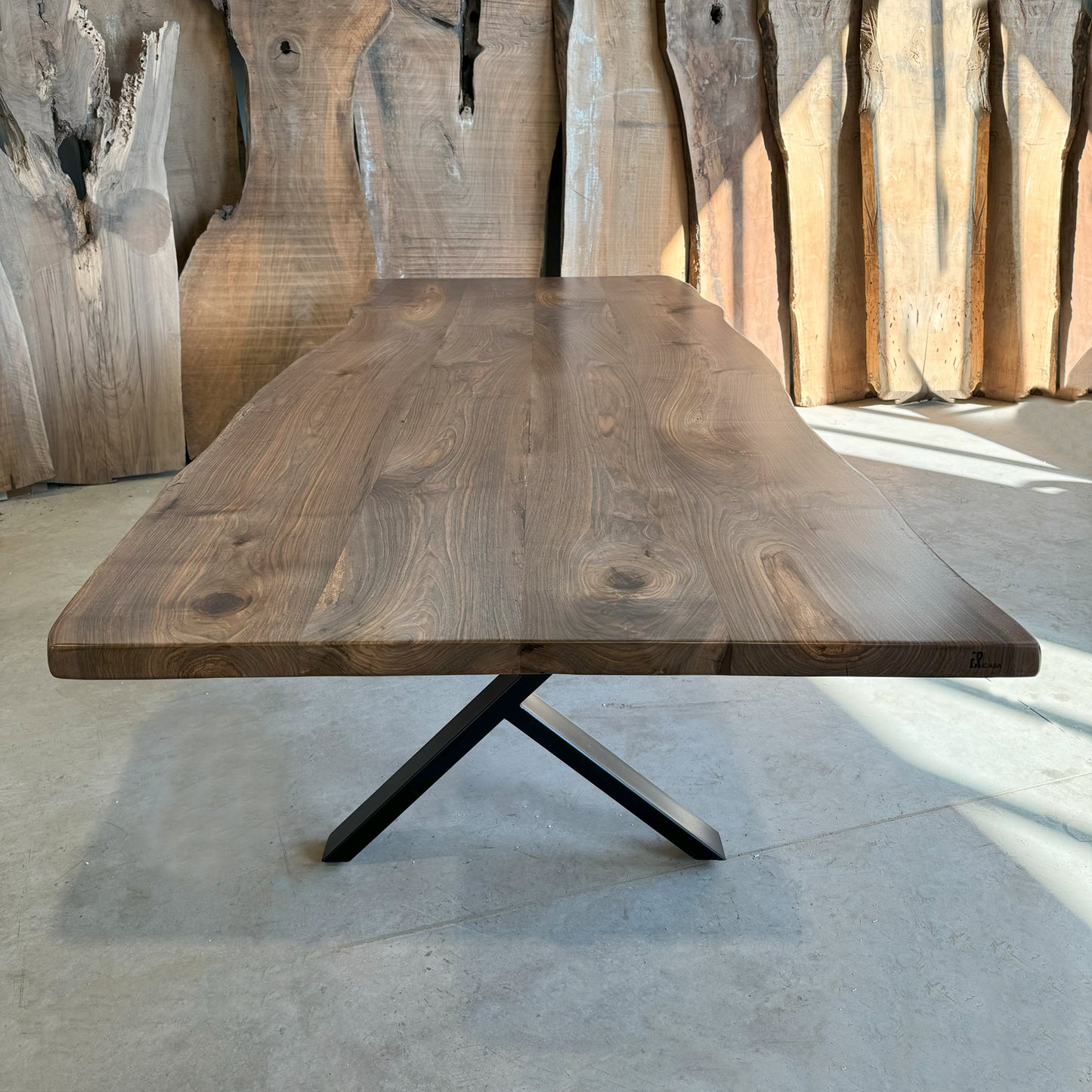 Book Matched Live Edge Conference Table