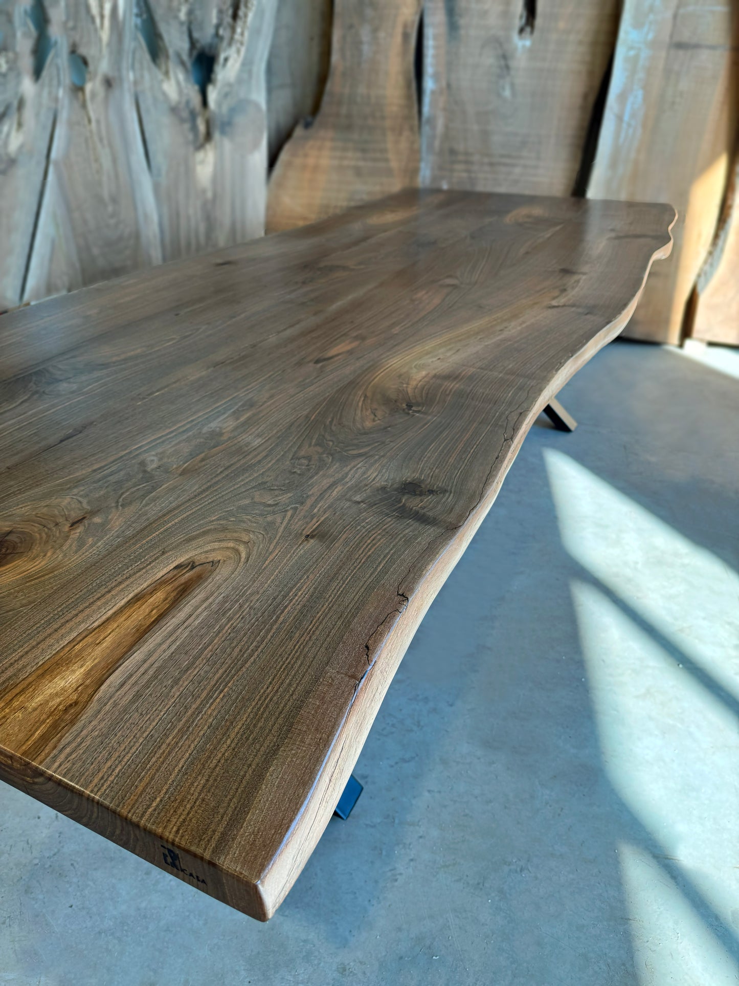 Book Matched Live Edge Conference Table