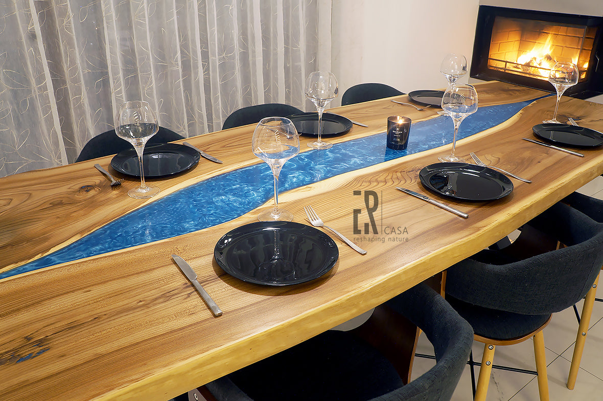 Live Edge Epoxy River Tisch