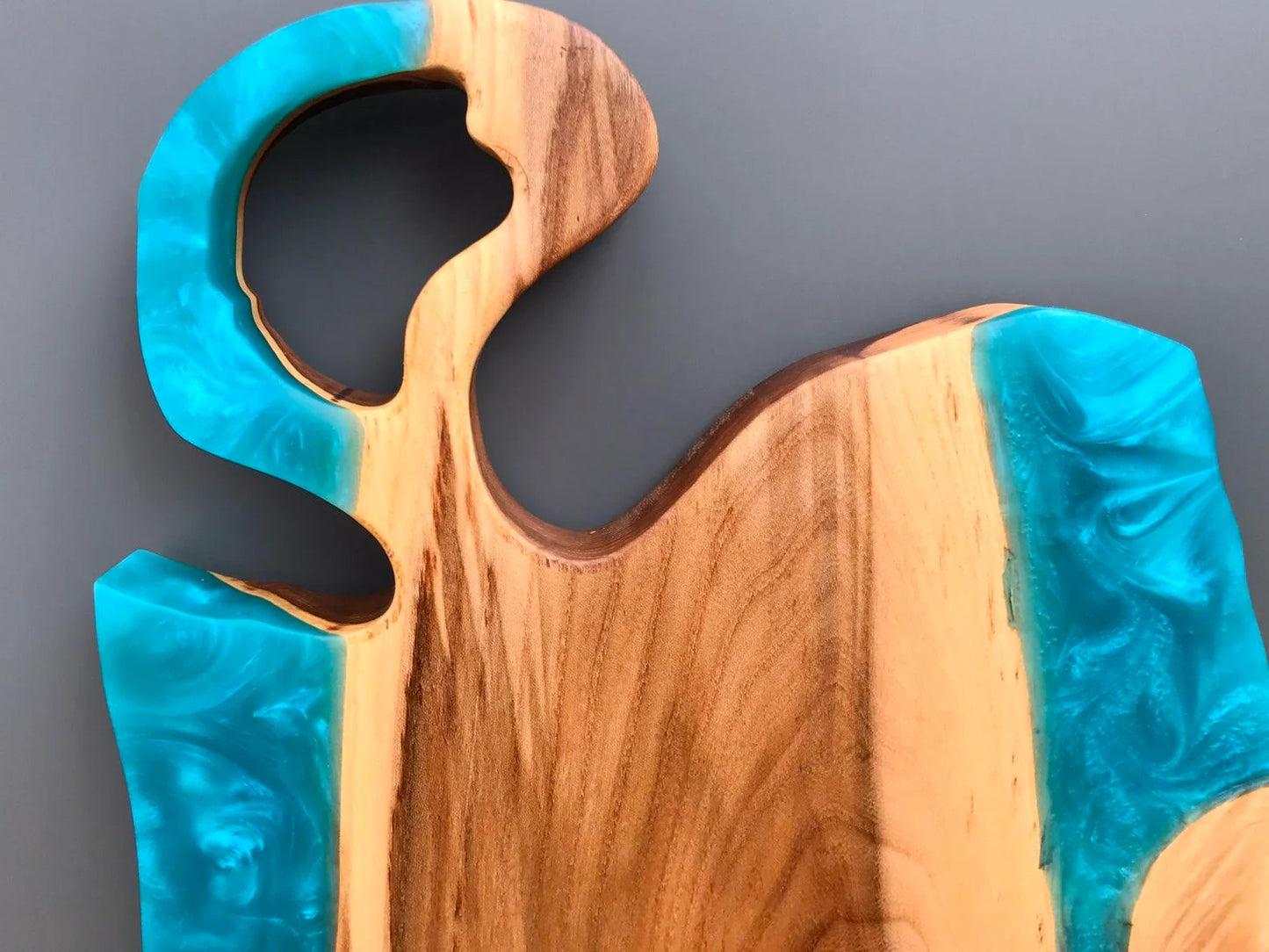 Elm & Blue Epoxy River Charcuterie Board