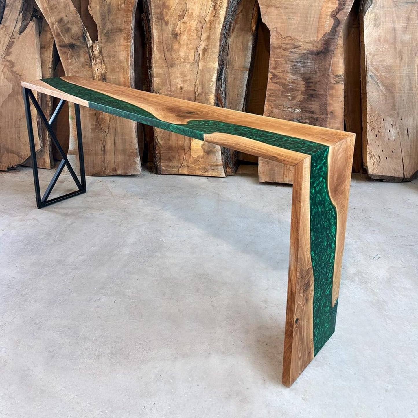 Table console cascade moderne