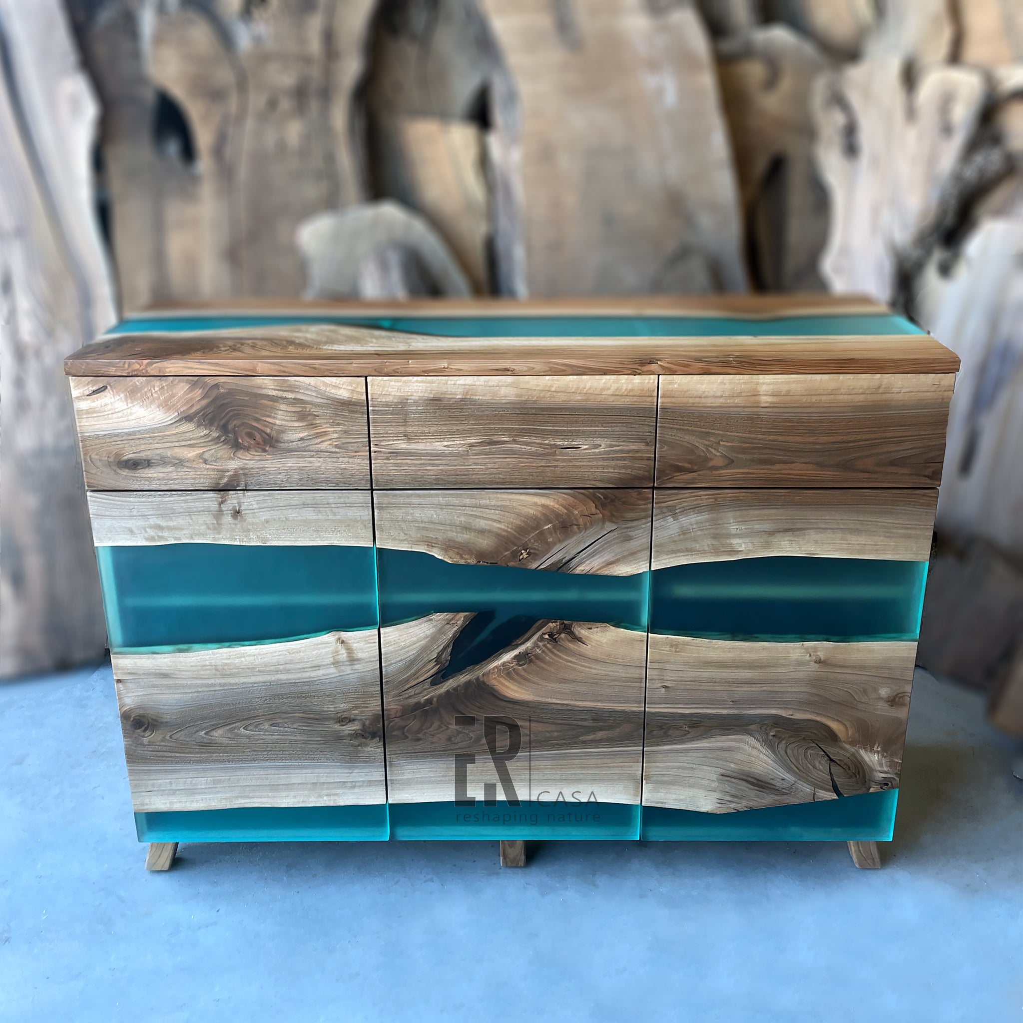 Epoxy resin outlet sideboard