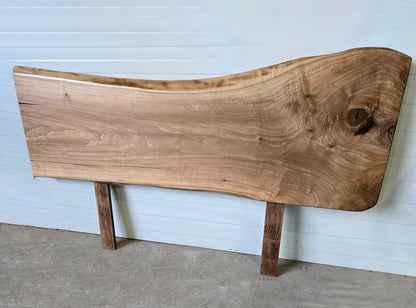 Live Edge Wood Headboard