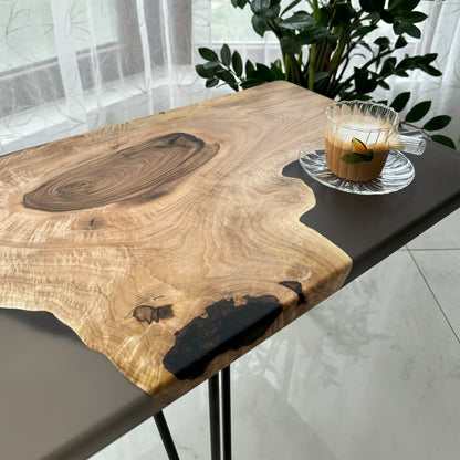 Sheer Black Epoxy Coffee Table