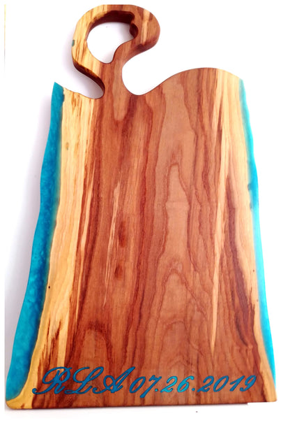 Elm & Blue Epoxy River Charcuterie Board