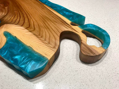 Elm & Blue Epoxy River Charcuterie Board