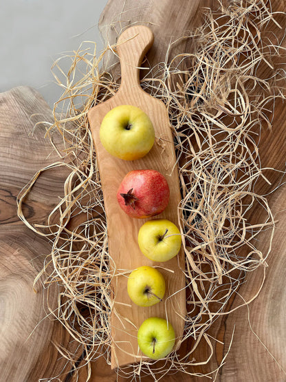 Dalle en bois de noyer et buffet époxy