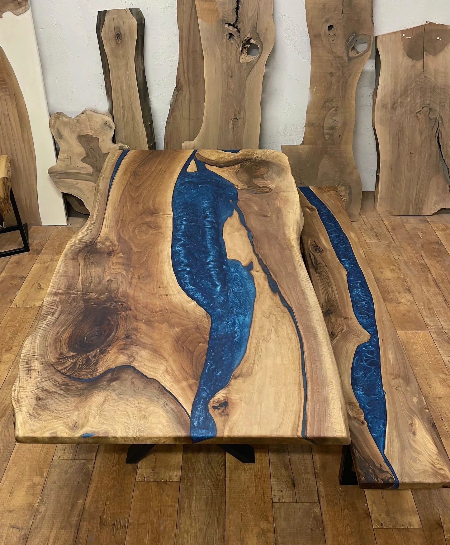 Walnut Live Edge Blue River Dining Table