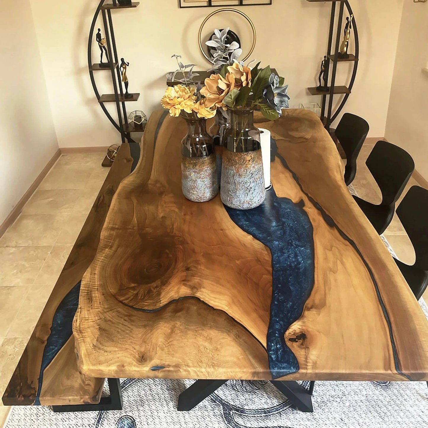 Walnut Live Edge Blue River Dining Table