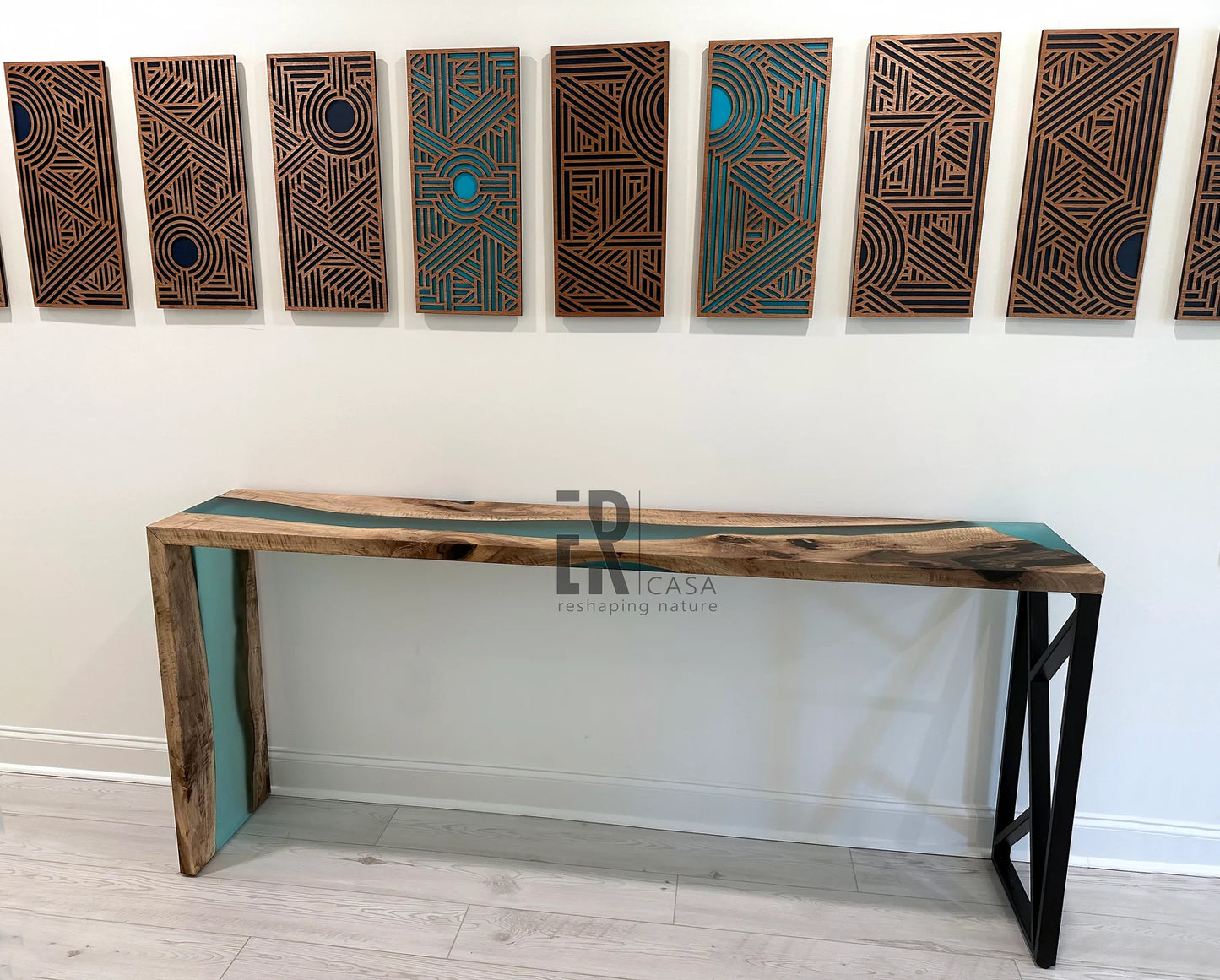 Table console cascade moderne