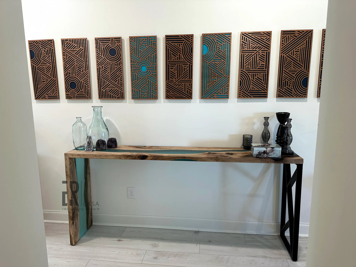 Table console cascade moderne