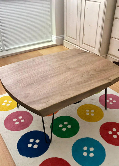 Children Kids Activity Walnut Wood Table