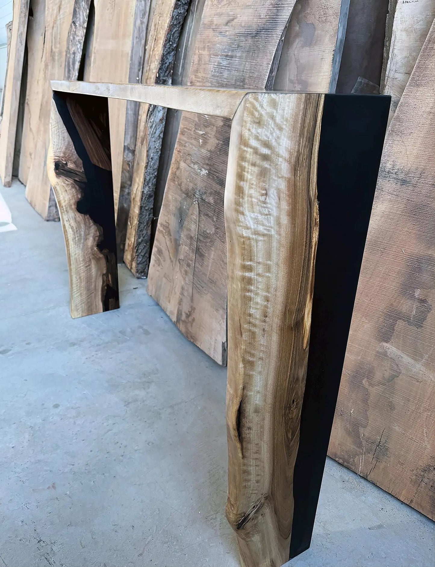 Table console cascade moderne