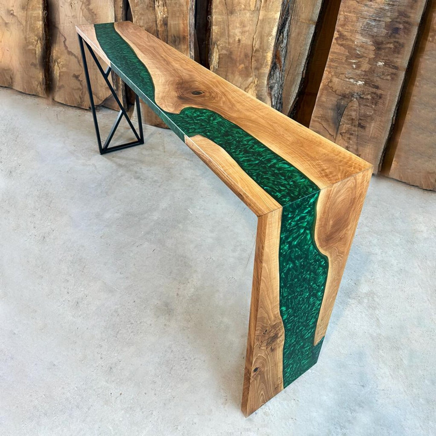 Table console cascade moderne