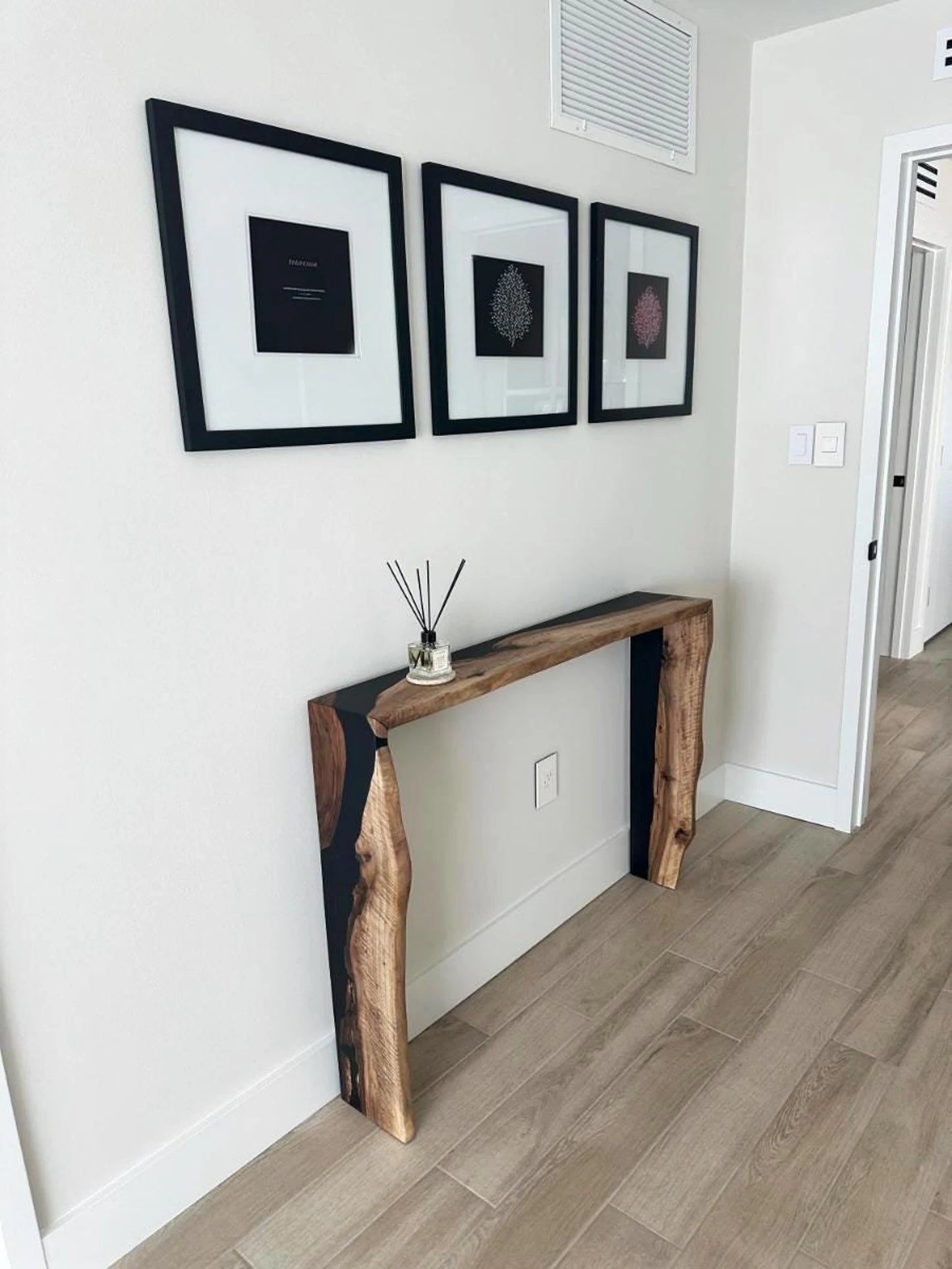 Table console cascade moderne