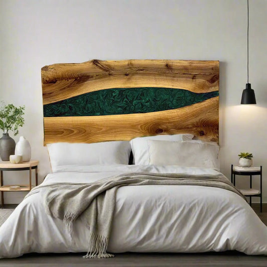 Rustikales Kopfteil für Kingsize-Bett